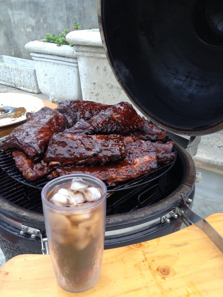 Baby Back Ribs on the Big Green Egg