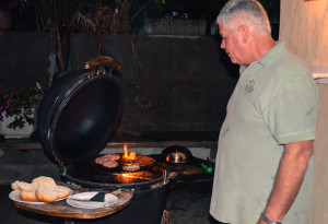 Big Green Egg Burgers