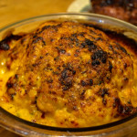 Cheesy broiled cauliflower