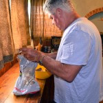 Soaking the Apple Wood Chips