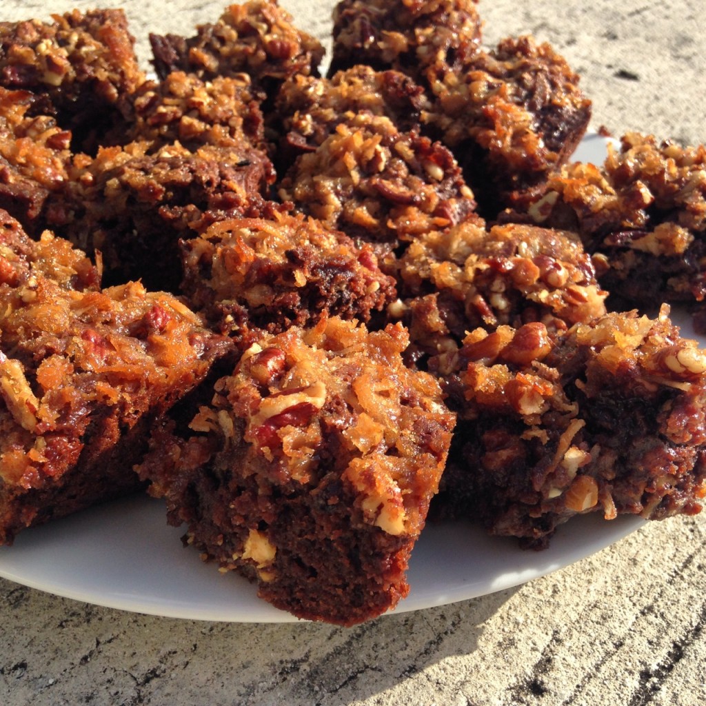 Coconut Pecan Fudge Brownies